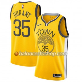 Camiseta Hombre NBA Golden State Warriors Kevin Durant 35 2018-19 Nike Amarillo Swingman